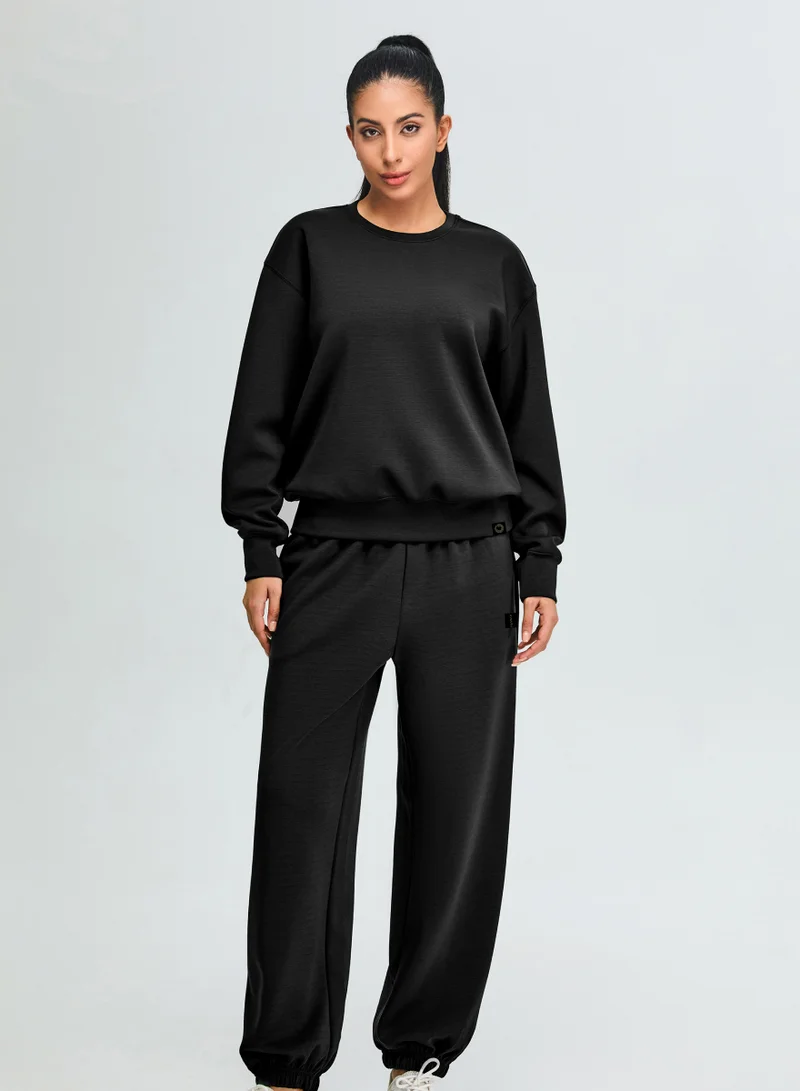 Mid Waist Oversized Joggers